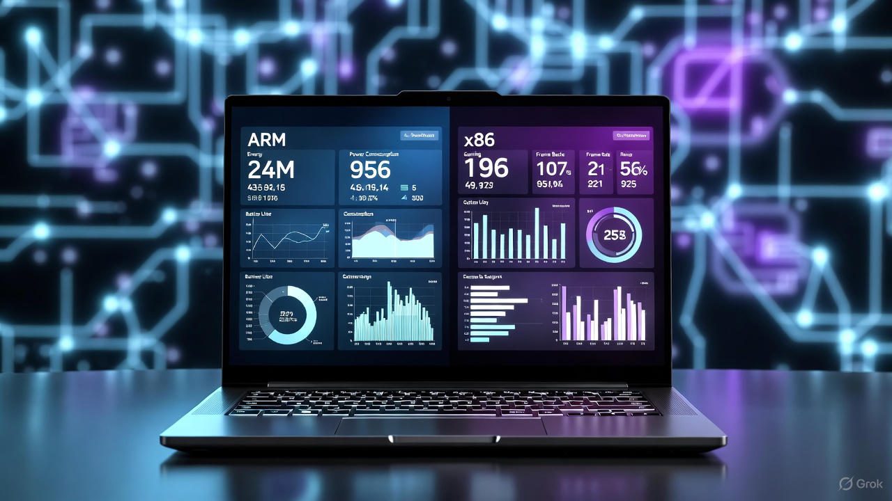 ARM vs x86 laptops 2025 comparison: Apple M4 and Snapdragon X Elite crushing battery life vs Intel/AMD gaming power