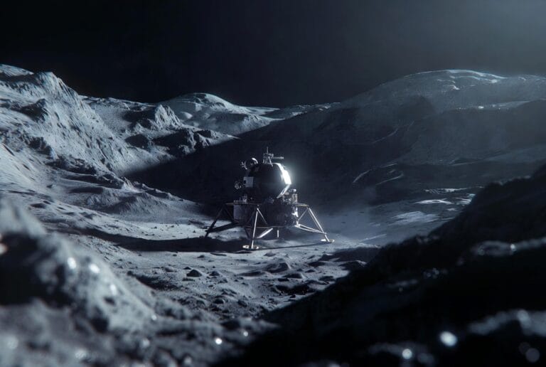 Water mining on the moon