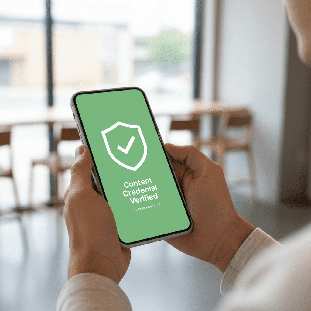 A person holding a phoneDescription automatically generated