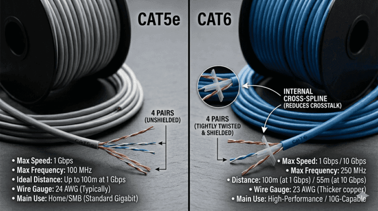 Cat5e vs Cat6: Nobody Has Ever Regretted Running Cat6